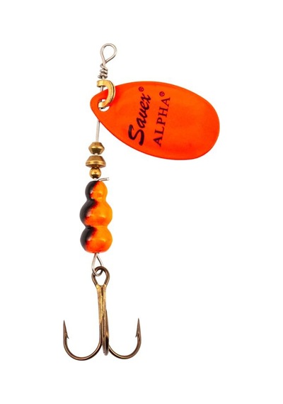 Alabalık Turna Döner Olta Kaşığı- Alpha - Fluo Orange - No:4