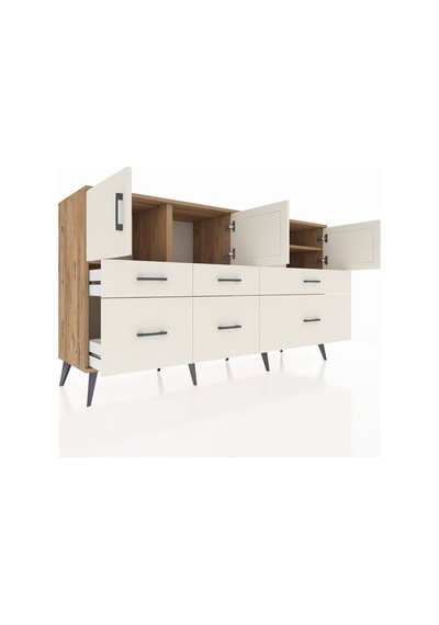 Hyperion Konsol 4 Raflı 6 Çekmeceli 4 Kapaklı 176x44x99 Çam-aytaş Çam-aytaşı Hyperion Konsol 4 Raflı 6 Çekmeceli 4 Kapaklı 176x44x99 Çam-aytaş Çam-aytaşı