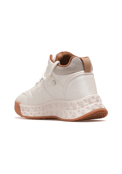 Guja Kadın Deri Kürklü Sneaker Bot 25k 25k316 Z Bej Bej