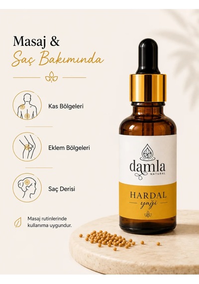 Biodamla Natural Hardal Yağı 20 Ml