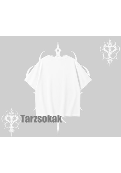 Tarzsokak Best Pet Ever Baskılı Oversize Tshirt Beyaz