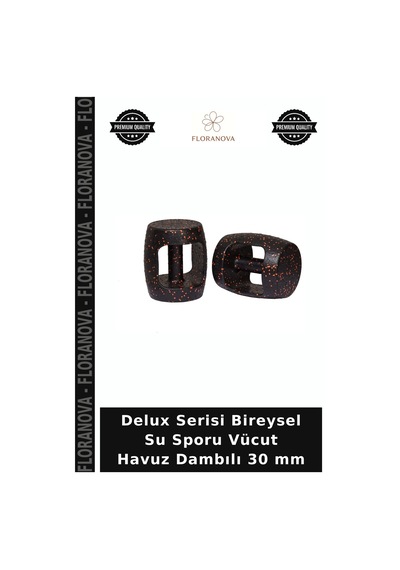 Delux Serisi Bireysel Su Sporu Vücut Havuz Dambılı 30 Mm Siyah - Turuncu