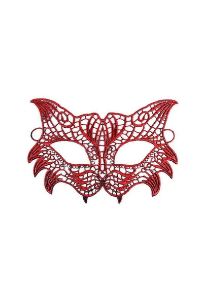 Kırmızı Dantel Masquerade Maskesi 8 No Diğer