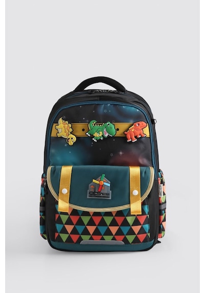 Ççs Kids Premium Okul Çanta Seti 3'lü İlkokul Ortaokul Sırt Çantası Termal Beslenme Çantası Kalemlik Siyah 51980