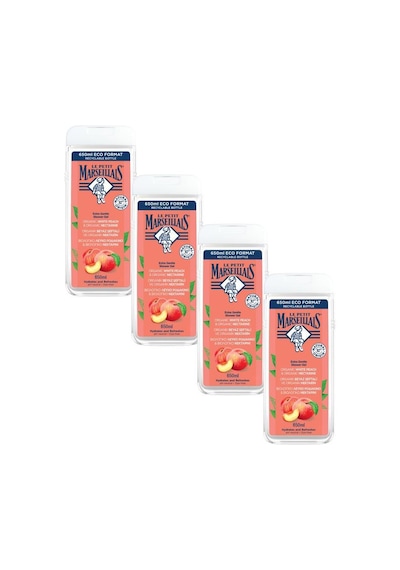 Le Petit Marseillais Beyaz Şeftali ve Nektarin Banyo ve Duş Jeli 4 x 650 ML