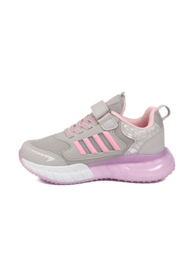 Buz Pembe Cırtlı Fileli Hafif Kız Çocuk Spor Ayakkabı 748 F Buz-pembe