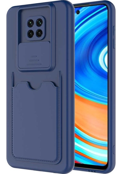 Xiaomi Redmi Note 9 Pro Kılıf Zore Kartix Kartlık Bölmeli Kılıf