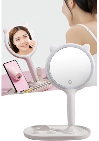 Kulaklı Led Ayarlı Makyaj Aynası Telefon Standı Diğer