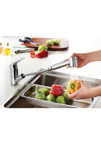 VitrA Harmony A41864EXP Pull-out Eviye Bataryası Krom