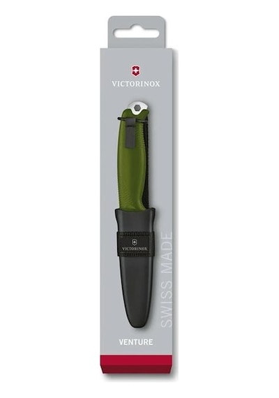 Victorinox 3.0902.4 Venture Kamp Bıçak Yeşil Siyah - Yeşil