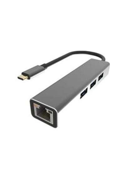 Vcom Dh311a Type-c To Usb3.0-3+rj45 Çoklayıcı