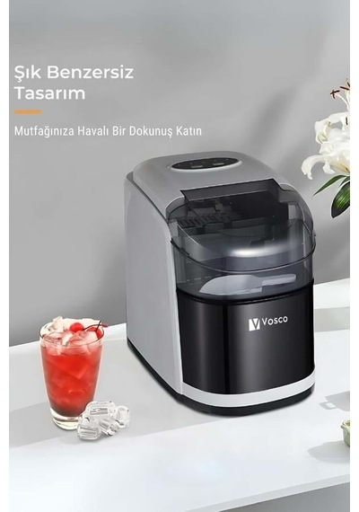 Set Üstü Buz Makinesi 12 Kg Gri Genel