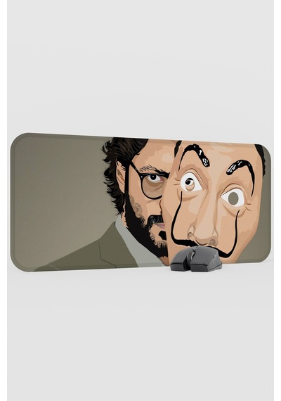 La Casa De Papel-profesör V2 70x30 Xl Gaming Kauçuk Kaymaz Taban Mouse Pad Fare Altlığı