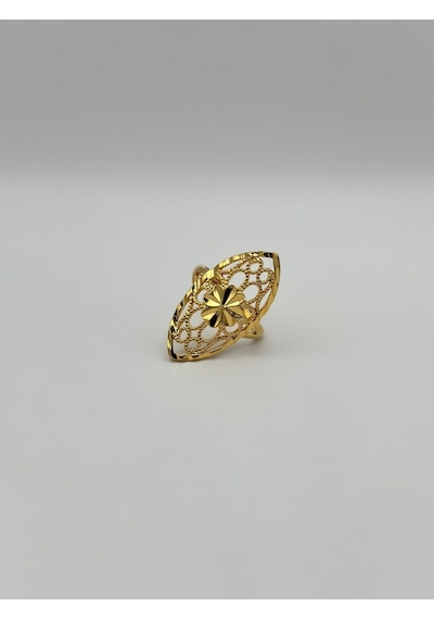 Arnes Jewelry Çelik 22 Ayar Altın Kaplama Ayarlanabilir Yüzük Ar497nes Gold