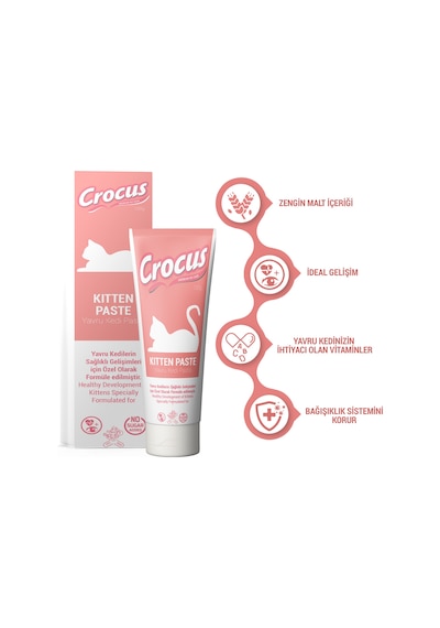 Crocus Yavru Kedi Gelişimi İçin Vitamin Desteği Kitten Paste 100 G