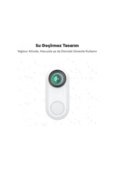Snapx 4k/60fps 20mp Wi-fi Mini Aksiyon Kamera,taşınabilir Vücut Kamerası, Giyilebilir Video Kaydedici, Su Geçirmez, App Kontrollü, Ipx7, 36gram, 74 56 30mm Beyaz