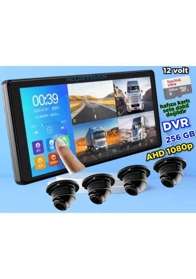 Dvr Dokunmatik Video Müzik 4 Ad 1080p Ahd 150'' Ultra Mini Kamera