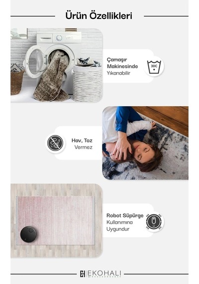 Hoom Rugs Anatolia Qilim Anq 04 Multy Yıkanabilir Kaymaz Tabanlı Halı