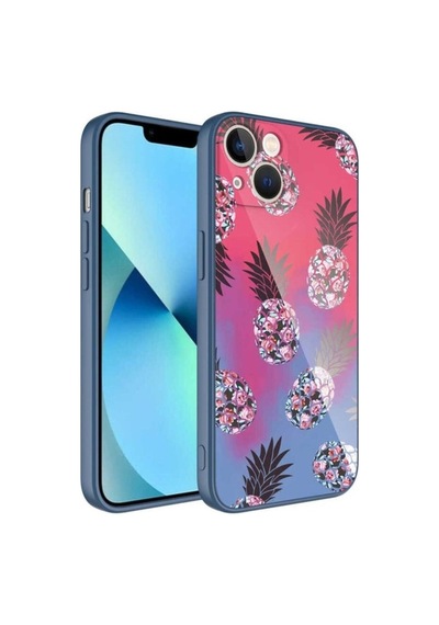 Apple Uyumlu iPhone 13 Kılıf Kamera Korumalı Desenli Sert Silikon Zore Epoksi Kapak NO3