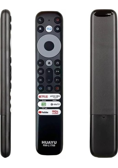 Huayu Tcl Rm-l1768 - Rc902v - Rmr1 Netflix-prime Video-guard-media-youtube Tuşlu Ses Komutsuz Lcd Led Tv Kumandası