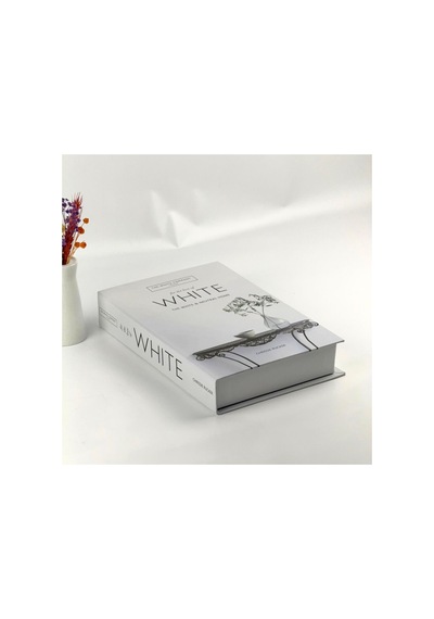 Kitap Görünümlü Dekoratif Kutu, White - Dvdktpkt012