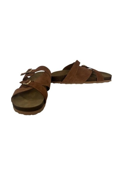 Kemal Tanca 862 M-680 Kadın Hakiki Deri Terlik Tarçın