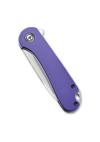 Civivi Purple G10 Handle Satin Finished D2 Blade Kamp Çakı Mor