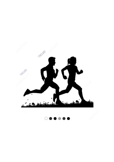 Spor Yapan Dağda Koşan Kadın Erkek Sticker 15Cm