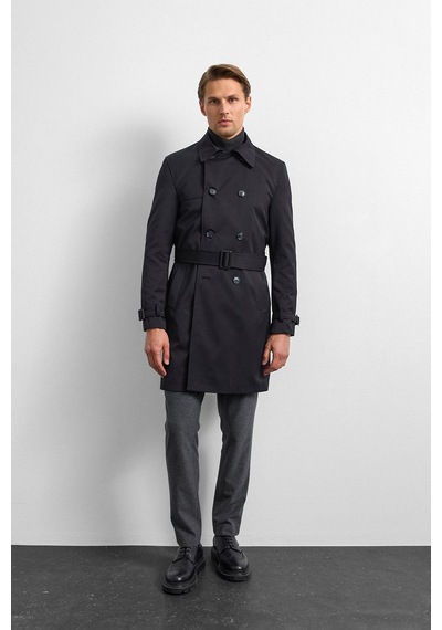 Backandbond Siyah Casual Trençkot Çok Renkli