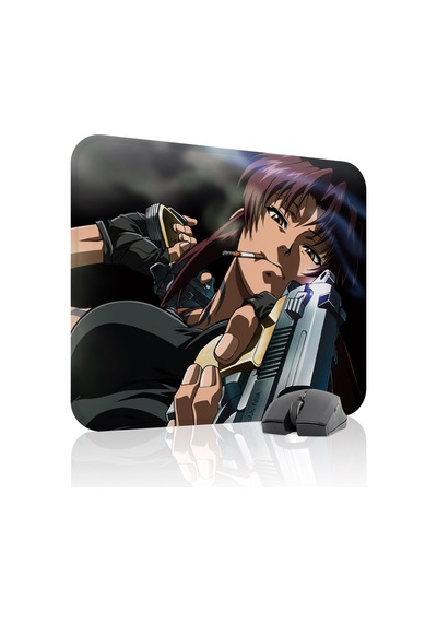 Black Lagoon Kaymaz Dikişli Kauçuk Oyuncu Mousepad V1 - 48x40 Xl Gaming Mouse Pad Fare Altlığı