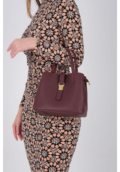 Silver Polo Sp1245 Kadın Omuz Çantası Mini Rolax Bordo-bordo
