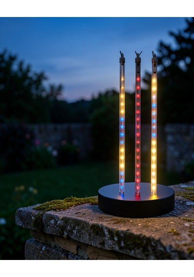 10 Çubuklu Rgb Led Süs Işığı Uczzz10çubukludekorled-9 Çok Renkli