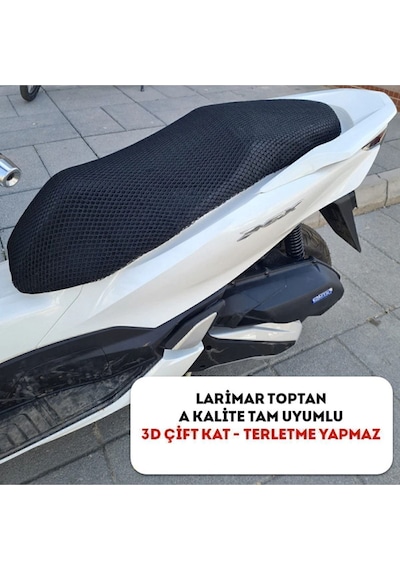 Honda Pcx File Sele Koltuk Kılıfı / 3d Çift Kat File Terletme Yapmaz - Alttan Cırtlı