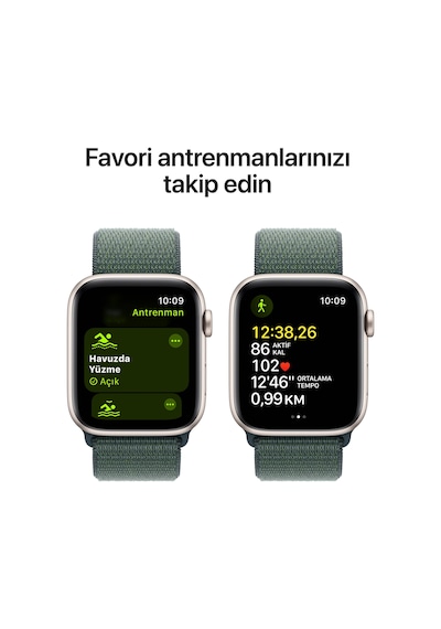 Apple Watch SE GPS 44 MM Alüminyum Kasa Spor Loop Akıllı Saat (Apple Türkiye Garantili)