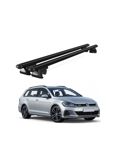 Volkswagen Golf 2014 Ve Sonrası Uyumlu Siyah Ara Atkı Port Bagaj Tavan Barı