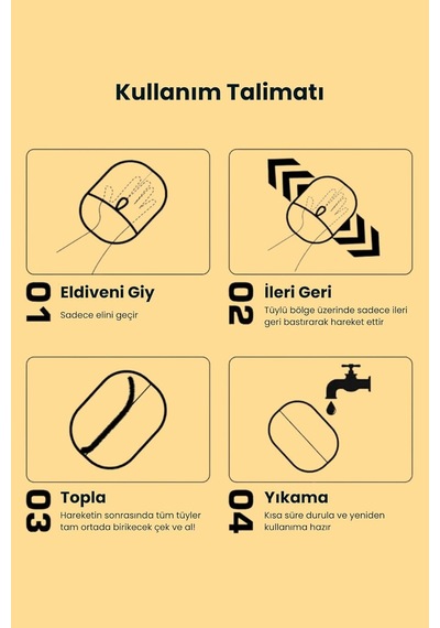 Coolizz Tüy Toplayıcı Eldiven Diğer