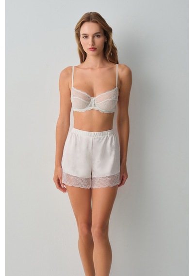 Suwen Bride Dantelli Pijama Altı Wsh11810074036 Ekru