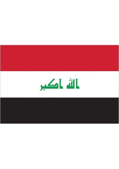 Irak 15x22,5 Masa Bayrağı Direksiz