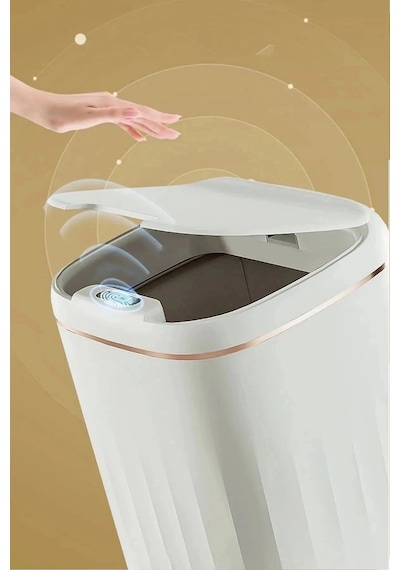 Temassız Sensörlü 20 Litre Çöp Kovası Uv Işıklı Koku Geçirmez Mutfak Banyo Kullanımı