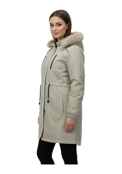 Baglan Kadın Kapüşonlu İçi Peluş Mont Bgl-st05028 Taş