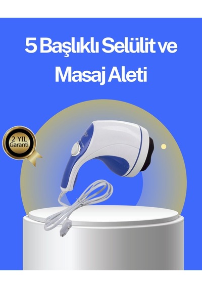 Kas Rahatlatıcı Ve Yağ Yakma Masaj Makinesi Hız Ayarlı Mavi