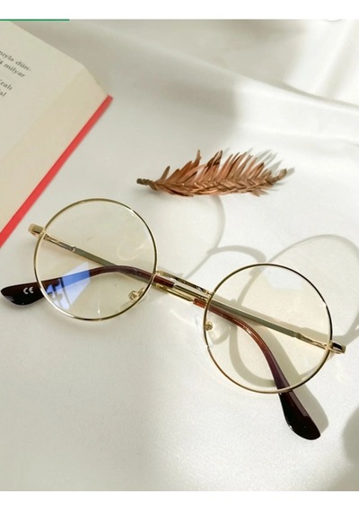 Unisex Harry Potter Şeffaf Gözlük Şeffaf - 617812353 Altın