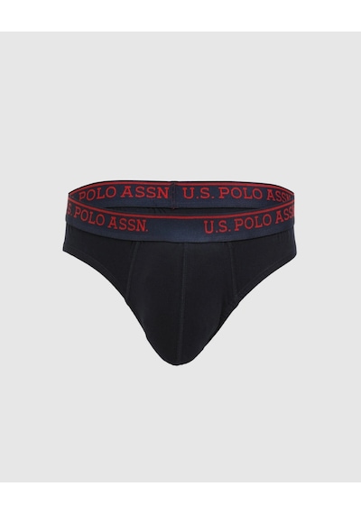 U.S. Polo Assn. Erkek Slip Don Siyah Gri İç Giyim 3 Lü Pamuk Çok Renkli