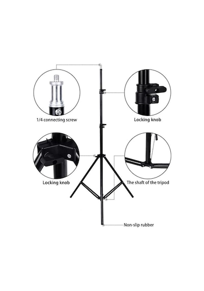 3 Ayaklı Tripod Işık Ayağı Projeksiyon Ring Halka 2.1 Metre
