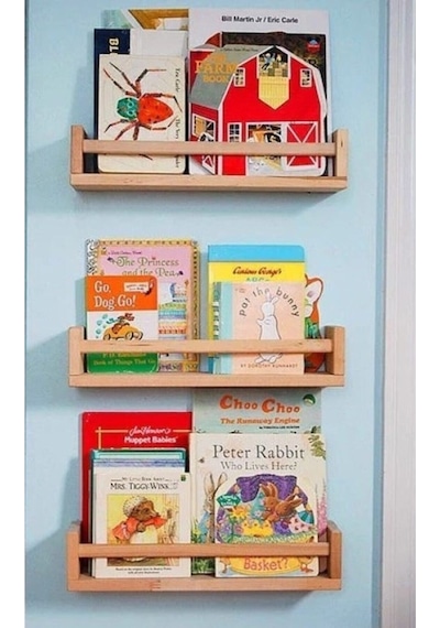 Montessori Kitaplık Çocuk Bebek Odası Duvar Rafı Ahşap Kitaplık Raf 3 Adet 50 Cm Doğal Montessori Kitaplık Çocuk Bebek Odası Duvar Rafı Ahşap Kitaplık Raf 3 Adet 50 Cm Doğal