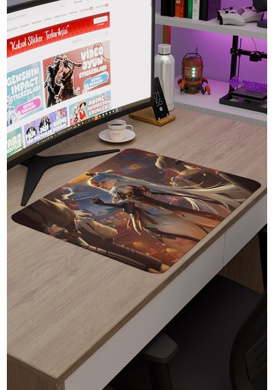 Ningguang Genshin Impact Anime Oyuncu V4 - 48x40 Xl Gaming Mouse Pad Fare Altlığı