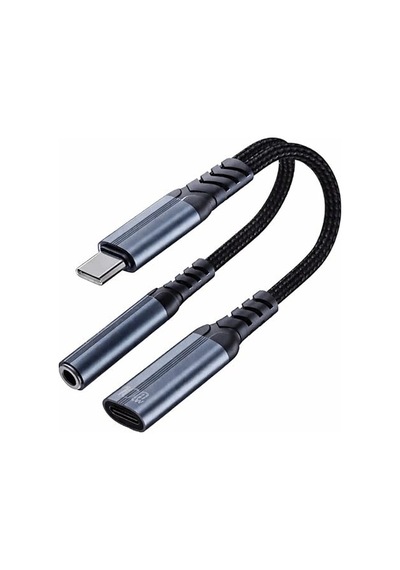 Type-c Adaptör 100w Güç Çıkışı Alüminyum Nylon Kablo Müzik Dinleme Arama Yapma Type-c Arayüzlü Telefon Ve La