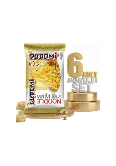 Dudomi Tavuk Çeşnili Noodle 6x70 Gr