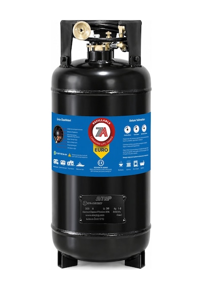 36 Litre Euro Karavan Lpg Tankı Siyah