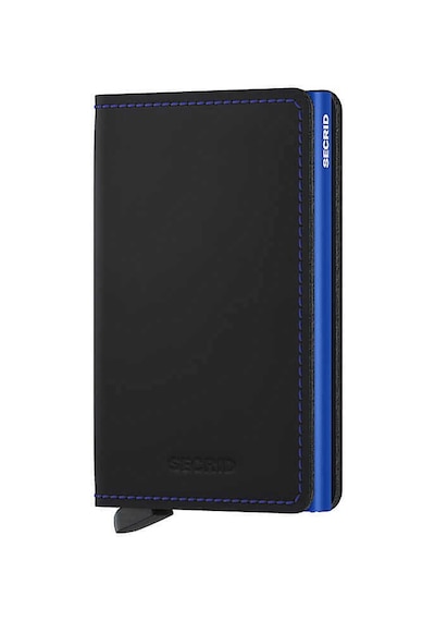 Secrid Slimwallet Matte Kartlık Cüzdan, Siyah-mavi Çok Renkli